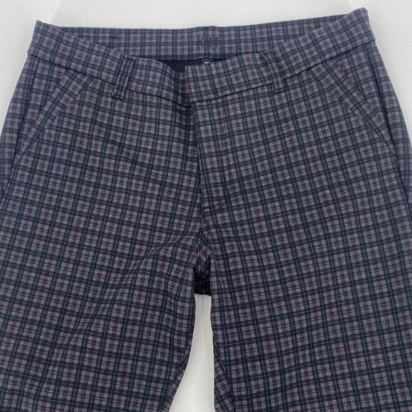 KUT From The Kloth Women's Size 10S Skinny Ponte Pants Size 10 Short Plaid - Picture 4 of 12